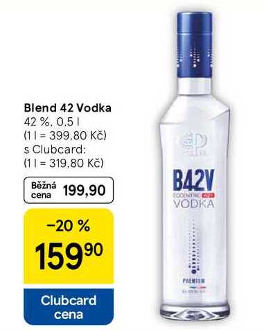 Blend 42 Vodka 42%, 0.5 l