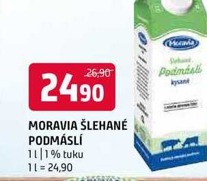 Moravia šlehané podmáslí 1% tuku 1l