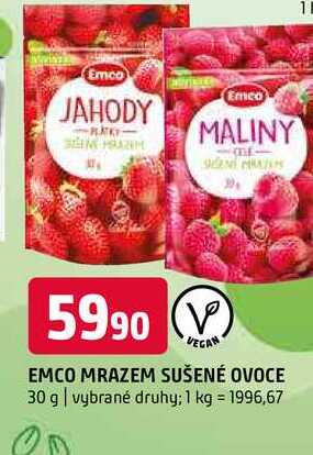 Emco mrazem sušené ovoce 30 g vybrané druhy