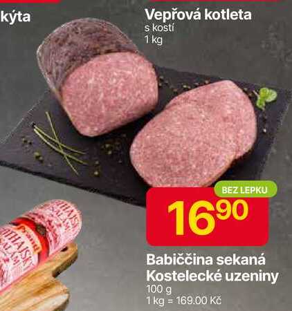 Kostelecké uzeniny Babiččina sekaná 100 g
