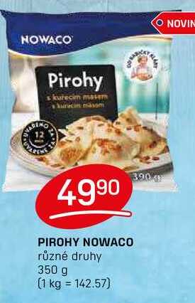 PIROHY NOWACO různé druhy 350 g