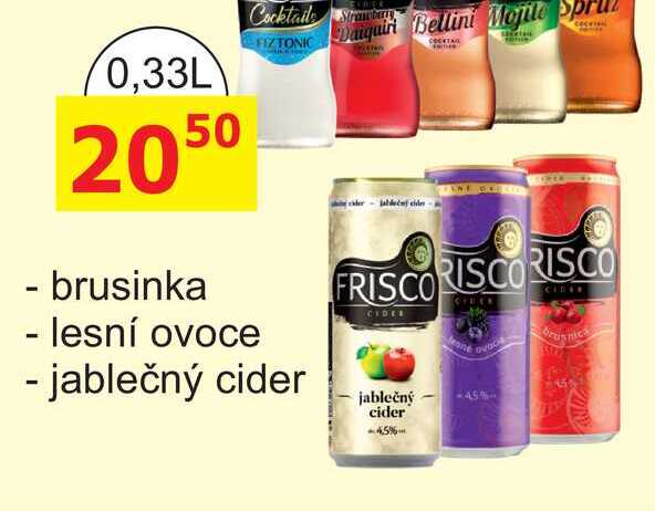 Frisco míchaný nápoj 330ml, plechovka