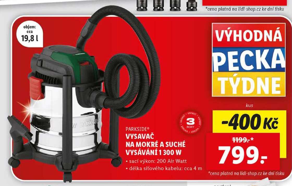 VYSAVAČ NA MOKRÉ A SUCHÉ VYSÁVÁNÍ 1 300 W