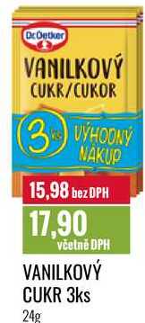 VANILKOVÝ CUKR 3ks 24g  v akci