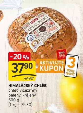 HIMALÁJSKÝ CHLÉB chléb vícezrnný balený, krájený 500 g 