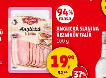 ANGLICKÁ SLANINA ŘEZNÍKŮV TALÍŘ, 100 g