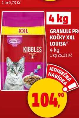 GRANULE PRO KOČKY XXL LOUISA, 4 kg