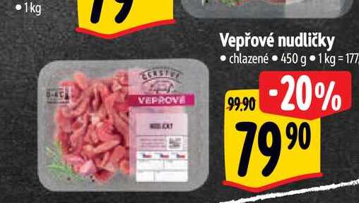   Vepřové nudličky 450 g