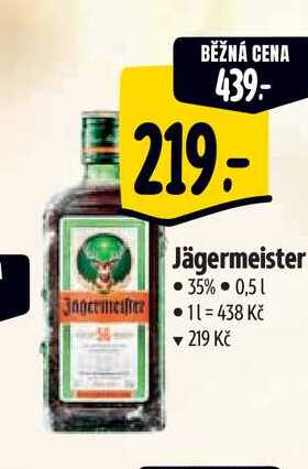   Jägermeister 35% 0,5 l