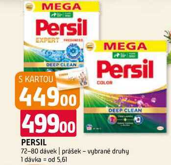 Persil 72-80 dávek prášek vybrané druhy 