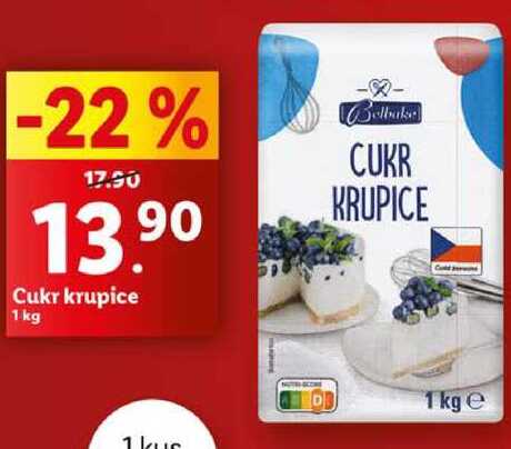 Cukr krupice, 1 kg 