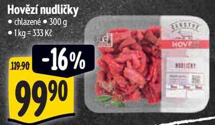 Hovězí nudličky, 300 g