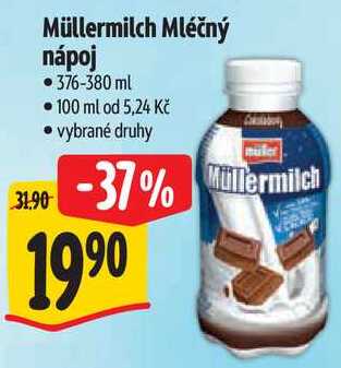 Müllermilch Mléčný náрој, 376-380 ml 