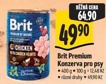 Brit Premium Konzerva pro psy, 400 g 