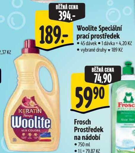 Woolite Speciální prací prostředek, 45 dávek