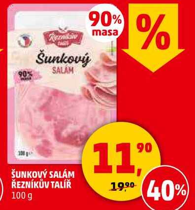 ŠUNKOVÝ SALÁM ŘEZNÍKŮV TALÍŘ, 100 g