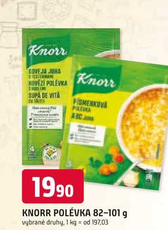 KNORR POLÉVKA 82-101 g