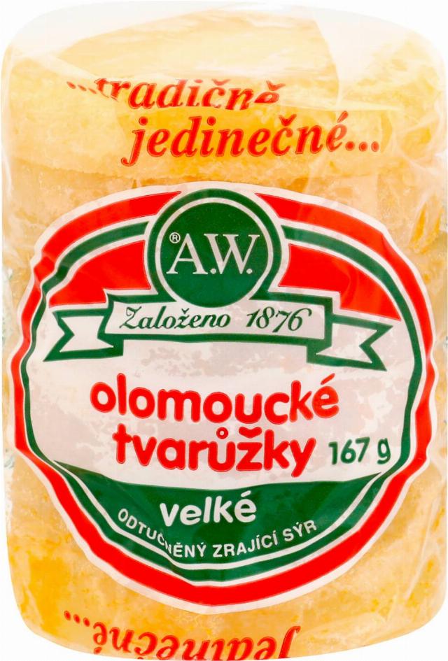 A.W. Loštice Olomoucká tvarůžky zrající sýr