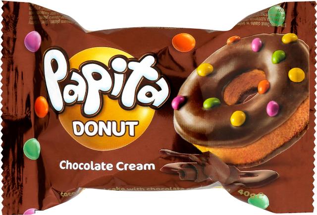 Papita Donut s náplní čokoládová příchuť