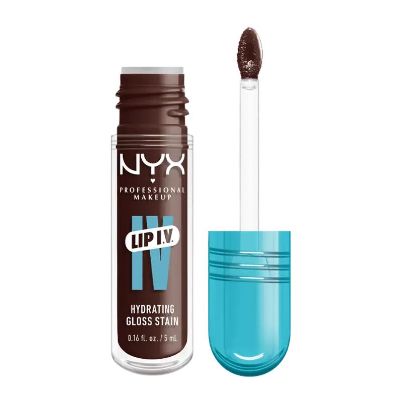 NYX Professional Makeup Lesk na rty Lip IV Hydrating Gloss Stain 05 Mocha Me Wet, 1 ks