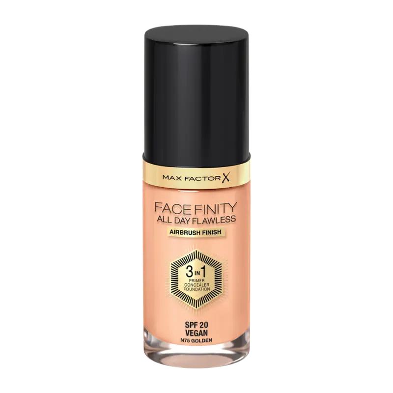 Max Factor Make-up 3v1 Facefinity All Day Flawless 075 golden, 1 ks