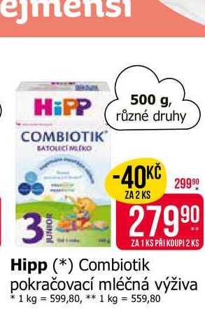 HiPP Junior combiotik 3 mléčná batolecí výživa 500g 