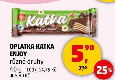 OPLATKA KATKA ENJOY různé druhy, 40 g