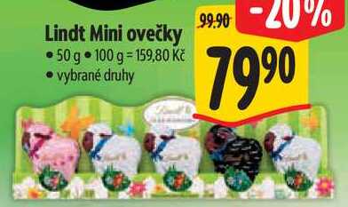 Lindt Mini ovečky, 50 g