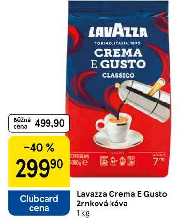 Lavazza Crema E Gusto Zrnková káva, 1 kg  v akci