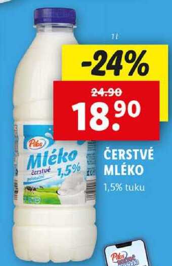 ČERSTVÉ MLÉKO, 1 l