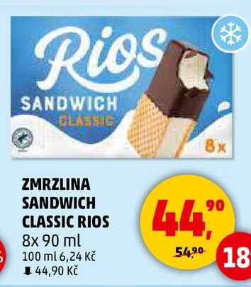 ZMRZLINA SANDWICH CLASSIC RIOS, 8x 90 ml 