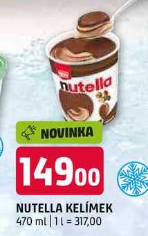 Nutella kelímek 470ml