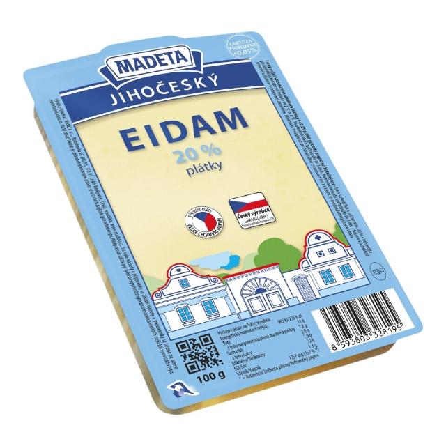 Madeta Eidam 20% plátky