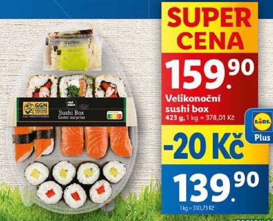 Velikonoční sushi box, 423 g