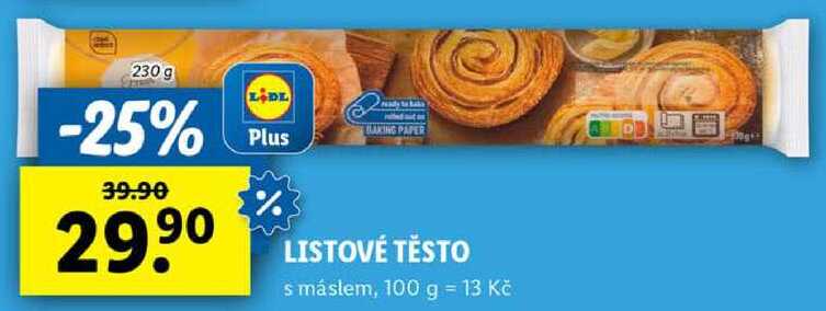 LISTOVÉ TĚSTO, 230 g