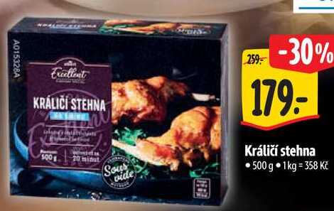 Králičí stehna, 500 g