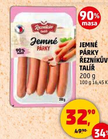 JEMNÉ PÁRKY ŘEZNÍKŮV TALÍŘ, 200 g