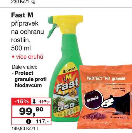 Fast M přípravek na ochranu rostlin, 500 ml 