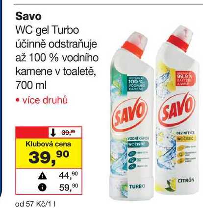 Savo WC gel 700ml
