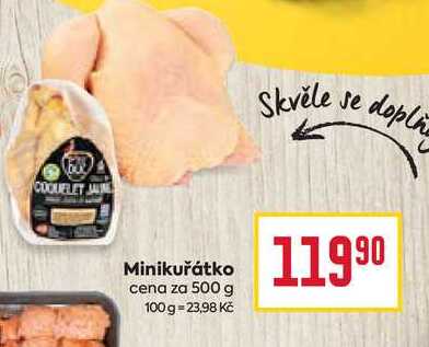 Minikuřátko cena za 500 g