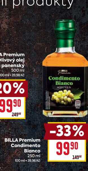 BILLA Premium Condimento Bianco 250 ml 