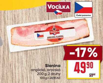 Slanina anglická, oravská 200 g