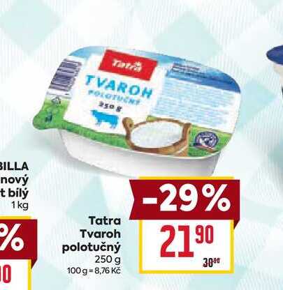Tatra Tvaroh polotučný 250 g 