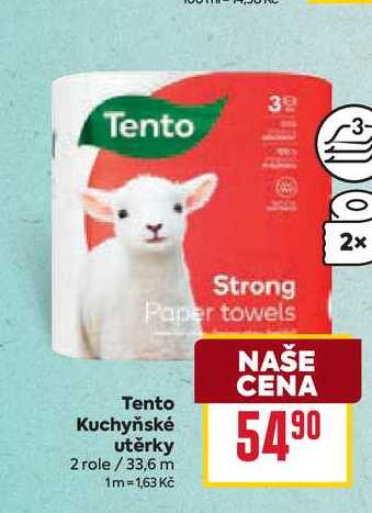 Tento Kuchyňské utěrky 2 role