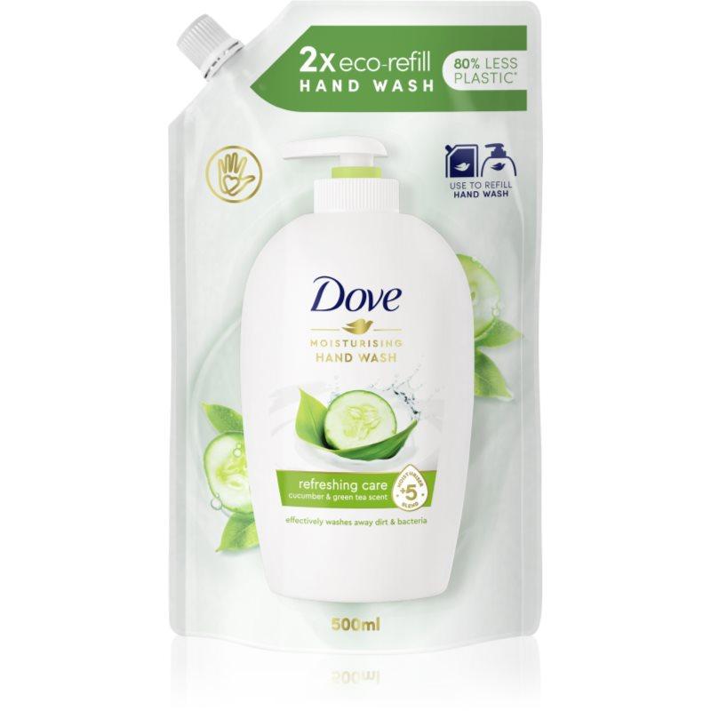 Dove Go Fresh Fresh Touch tekuté mýdlo náhradní náplň okurka a zelený čaj 500 ml