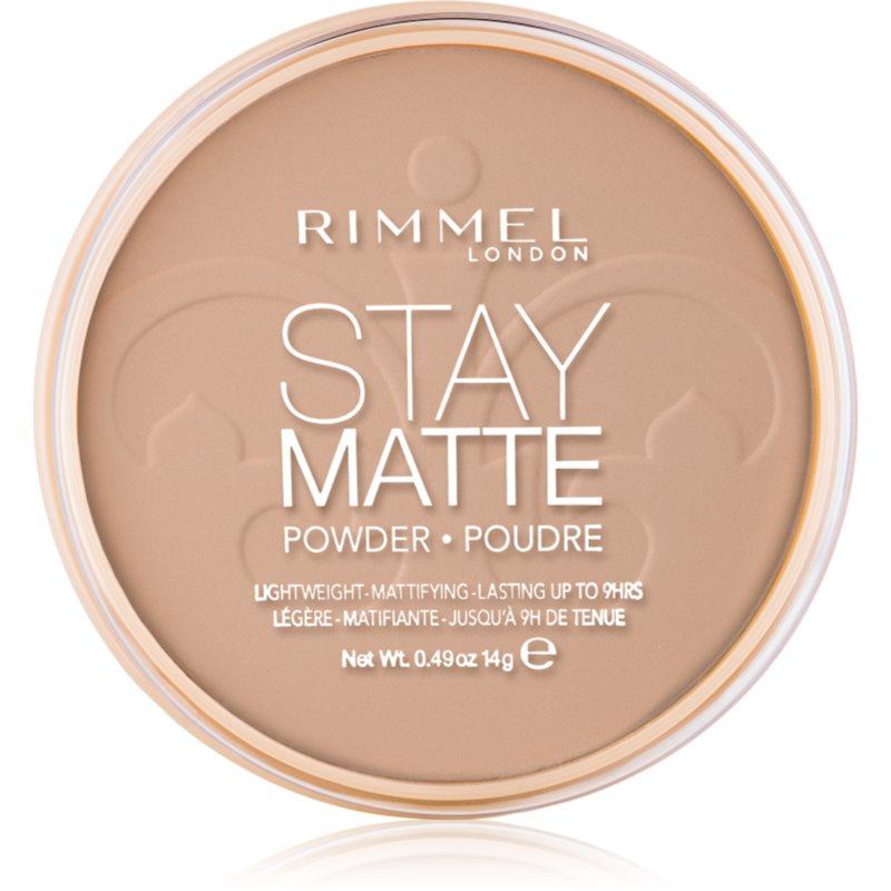 Rimmel Stay Matte pudr odstín 010 Warm Honey 14 g