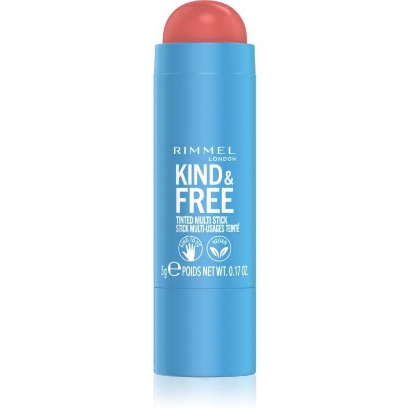 Rimmel Kind & Free multifunkční líčidlo pro oči, rty a tvář odstín 001 Caramel Dusk 5 g