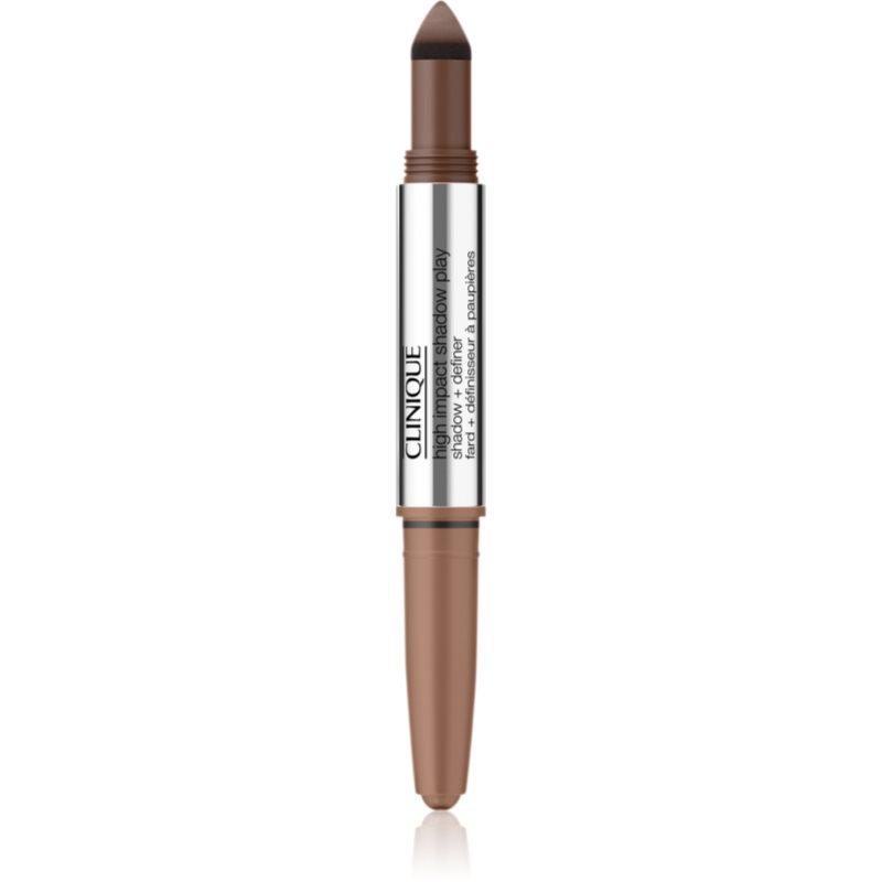 Clinique High Impact Shadow Play™ Shadow & Definer oční stíny v tužce duo odstín Double Latte 1,9 g