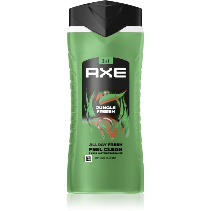 Axe Jungle Fresh sprchový gel na obličej, tělo a vlasy Palm Leaves & Amber 400 ml