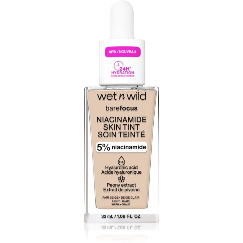 Wet n Wild Bare Focus Niacinamide Skin Tint lehký hydratační make-up odstín Fair Beige (Warm) 32 ml